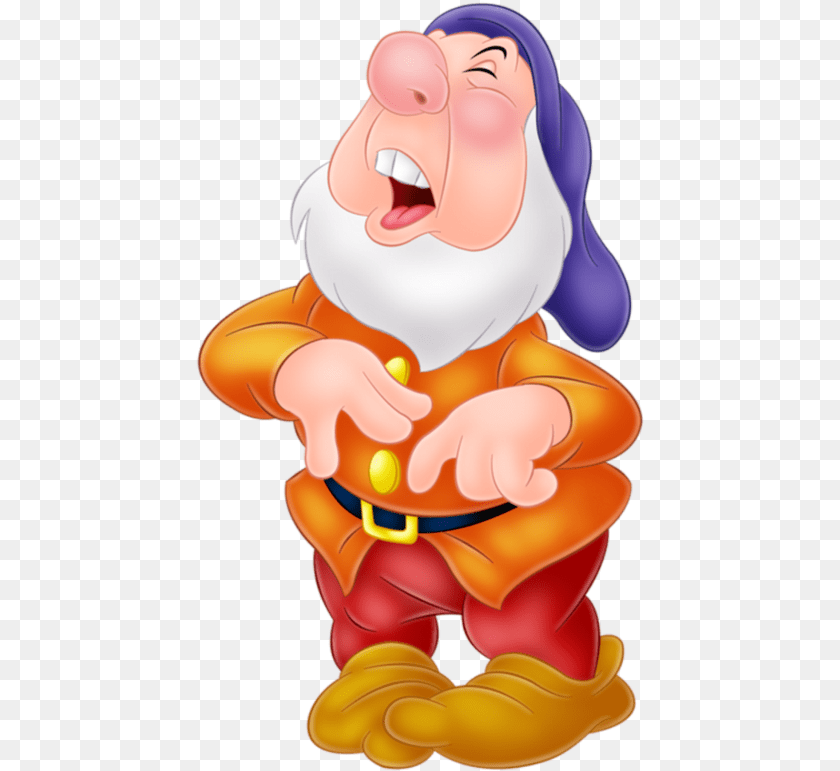 Sneezy Dwarf, Cartoon, Nature, Outdoors, Snow Sticker PNG