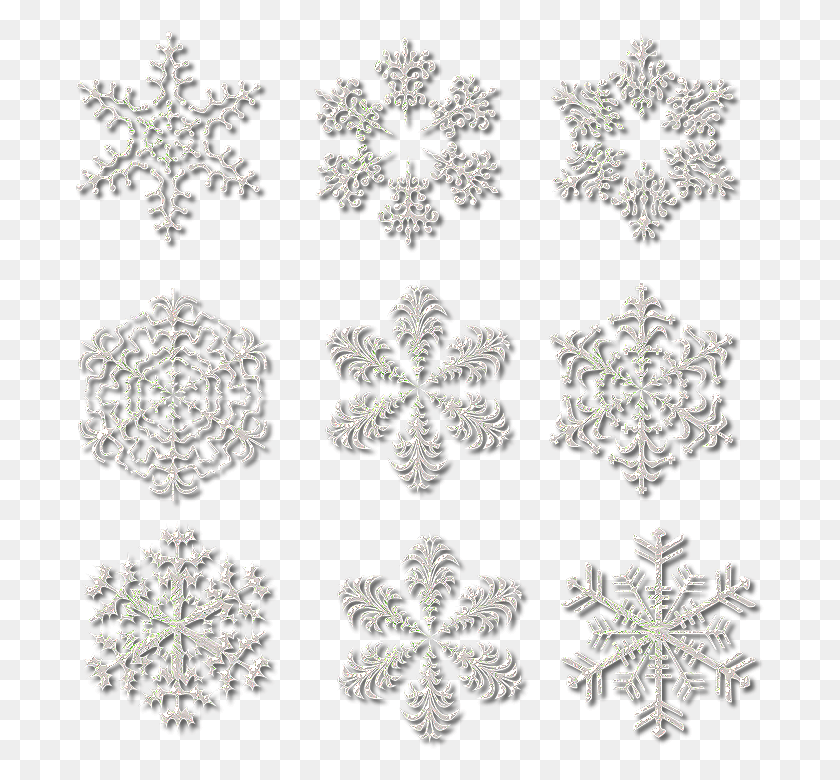 689x720 Snezhinki Skachat, Snowflake, Pattern, Rug HD PNG Download