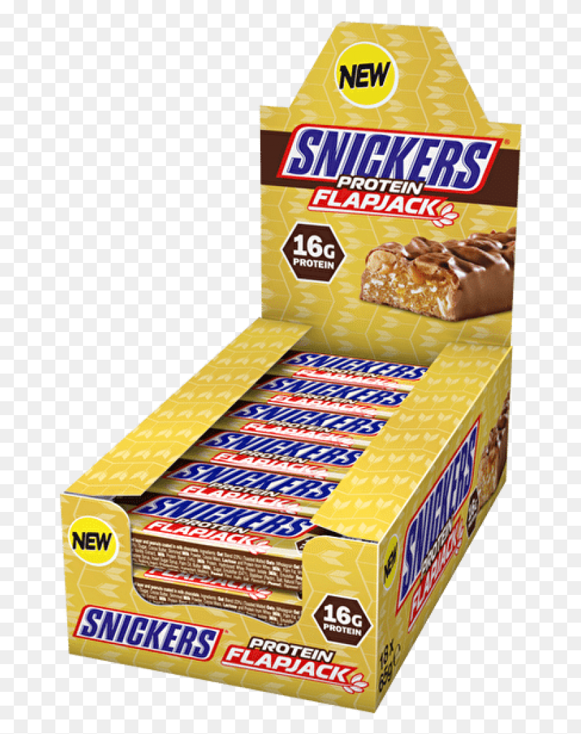 672x1001 Snickers Protein Flapjack, Коробка, Сладости, Еда Hd Png Скачать