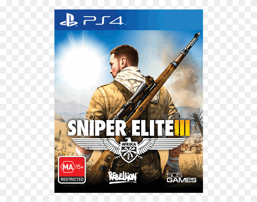 488x601 Sniper Elite, Person, Human, Poster HD PNG Download
