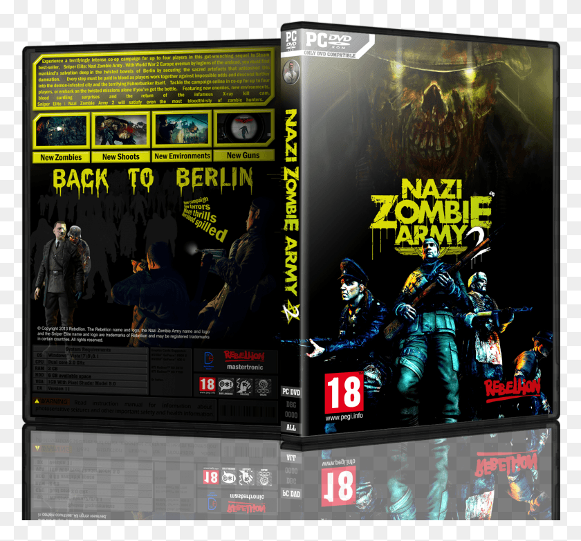 1598x1481 Descargar Png Sniper Elite Nazi Zombie Army 2 Box Cover Sniper Elite Nazi Zombie Army 2 Pc, Persona, Humano, Counter Strike Hd Png