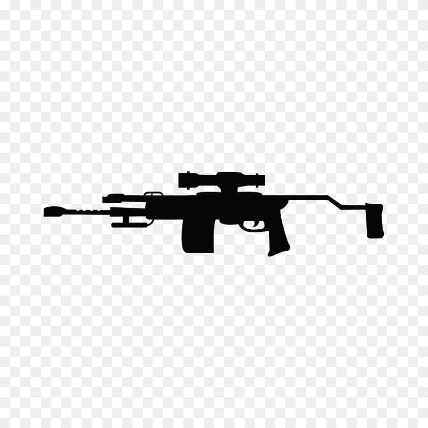 1051x1051 Sniper Rifle Decal Gun Silhouette, Weapon, Weaponry HD PNG Download