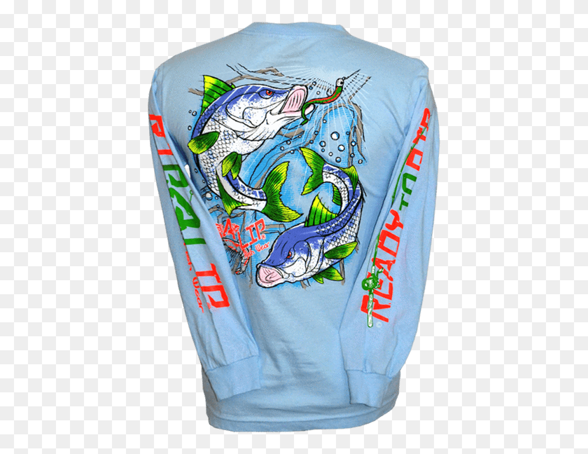 419x588 Snook Fishing Shirt Long Sleeved T Shirt, Clothing, Apparel, Sleeve Descargar Hd Png