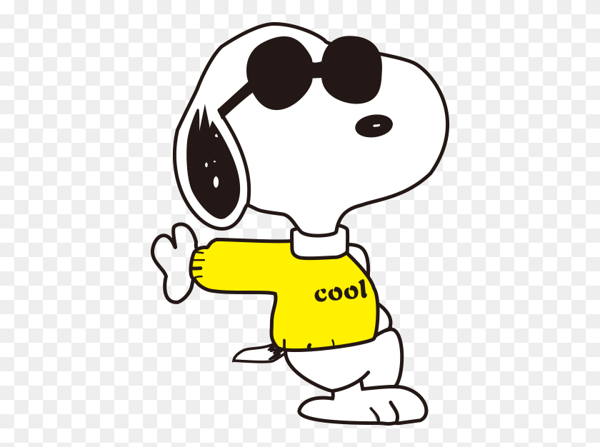 419x566 Snoopy Clipart Joe Cool Snoopy And Woodstock, Light, Text, Telescope HD PNG Download
