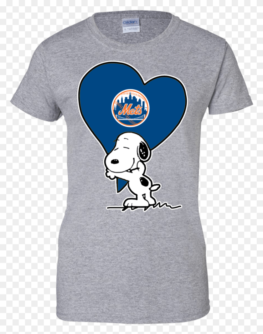 883x1141 Descargar Png / Snoopy Love Ny Mets, Ropa, Camiseta, Hd Png