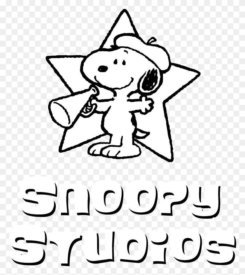 2055x2331 Snoopy Studios Logo Black And White Snoopy Director, Symbol, Trademark, Text HD PNG Download