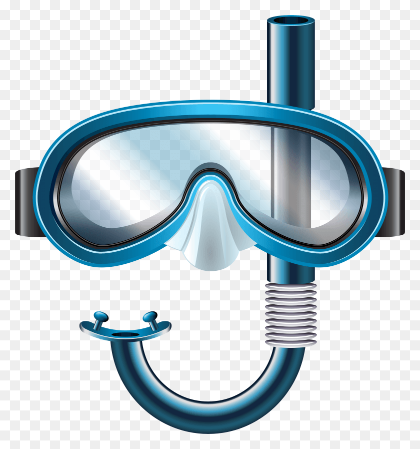 7186x7715 Snorkel Mask Clip Art HD PNG Download