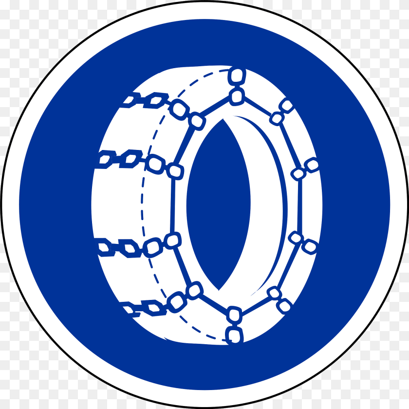 1920x1920 Snow Chains Compulsory Clipart, Machine, Spoke, Wheel Sticker PNG
