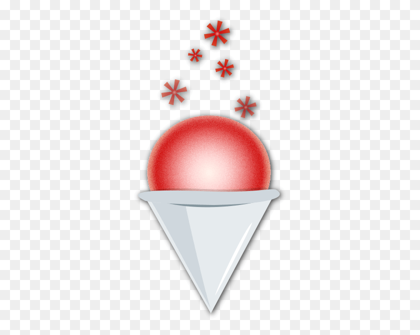 309x610 Snow Cone Illustration, Cone, Sphere, Ball HD PNG Download