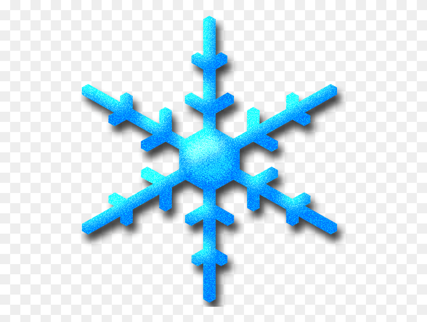 533x574 Snow Flake Skyblue, Cross, Symbol, Snowflake HD PNG Download