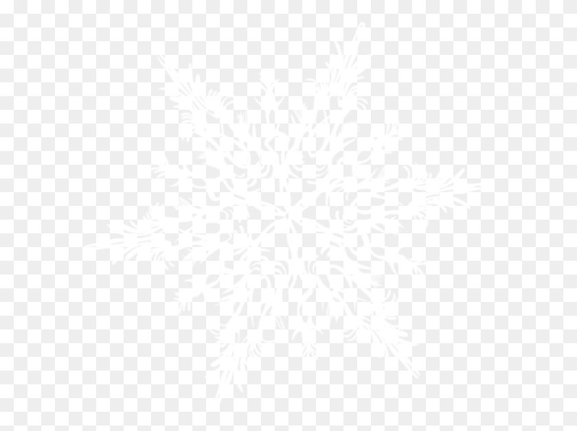 599x568 Snow Flakes Free Snowflake White Transparent, Stencil, Graphics HD PNG Download