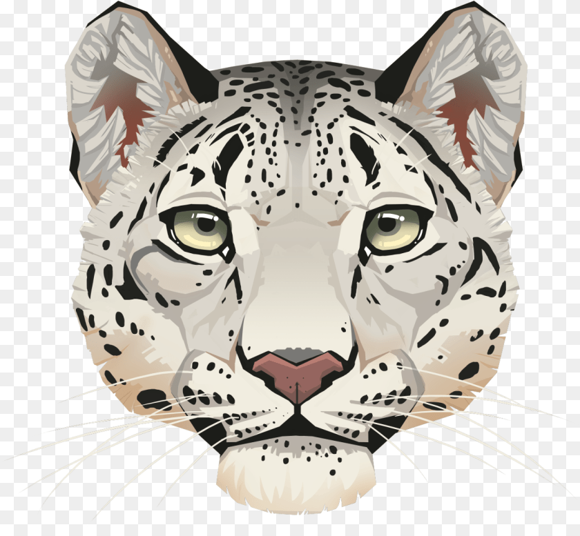 1192x1103 Snow Leopard Face By Eliket P, Animal, Mammal, Panther, Wildlife PNG