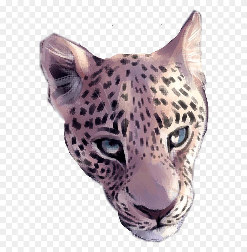 578x798 Снежный Барс Коштай Art Freetoedit Африканский Леопард, Пантера, Дикая Природа, Млекопитающие Hd Png Скачать