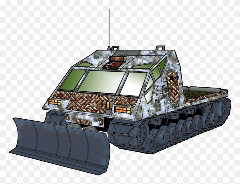 1674x1256 Snow Plow Arctic Tank, Vehicle, Transportation, Bulldozer HD PNG Download