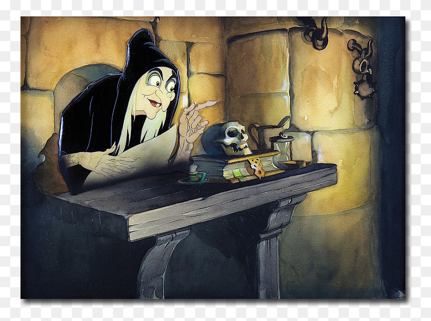767x566 Snow White And The Seven Dwarfs Evil Queen With Apple, Furniture, Couch, Piano HD PNG Download
