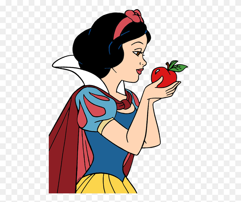 501x645 Snow White Apple Snow White Cartoon Apple, Person, Human, Plant Descargar Hd Png