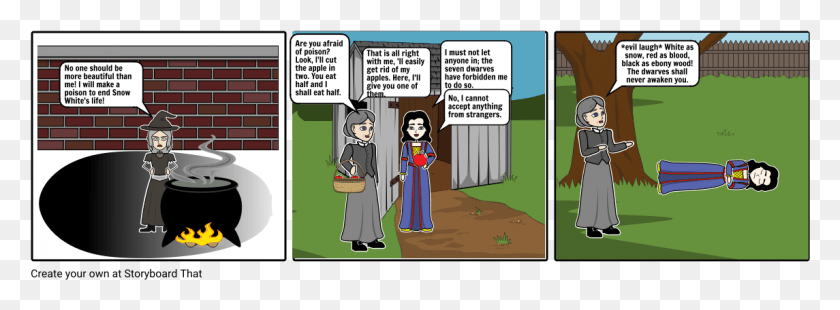 1145x368 Snow White Dramatic Irony Dramatic Irony Snow White, Comics, Book, Person HD PNG Download