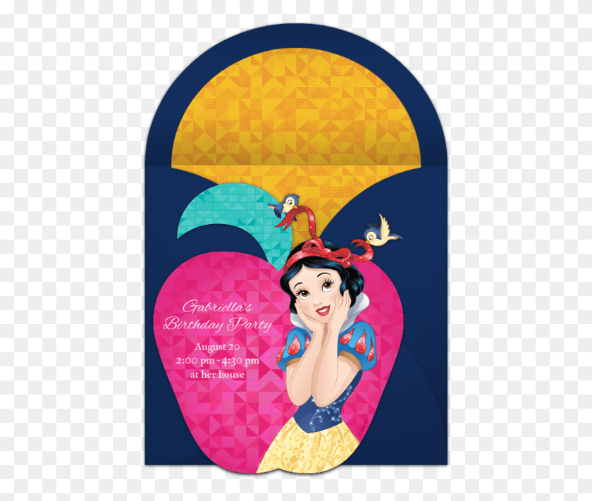 441x651 Snow White Online Invitation Snow White Birthday Invitation Template, Person, Human HD PNG Download