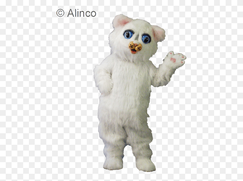 451x565 Snowball Kitty Mascot Costume Mouse, Plush, Toy, Plant Descargar Hd Png