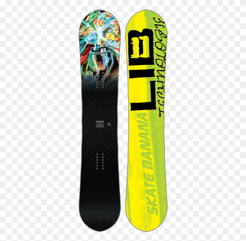 306x763 Snowboard Lib Tech Skate Banana 2018, Skateboard, Sport, Sports HD PNG Download
