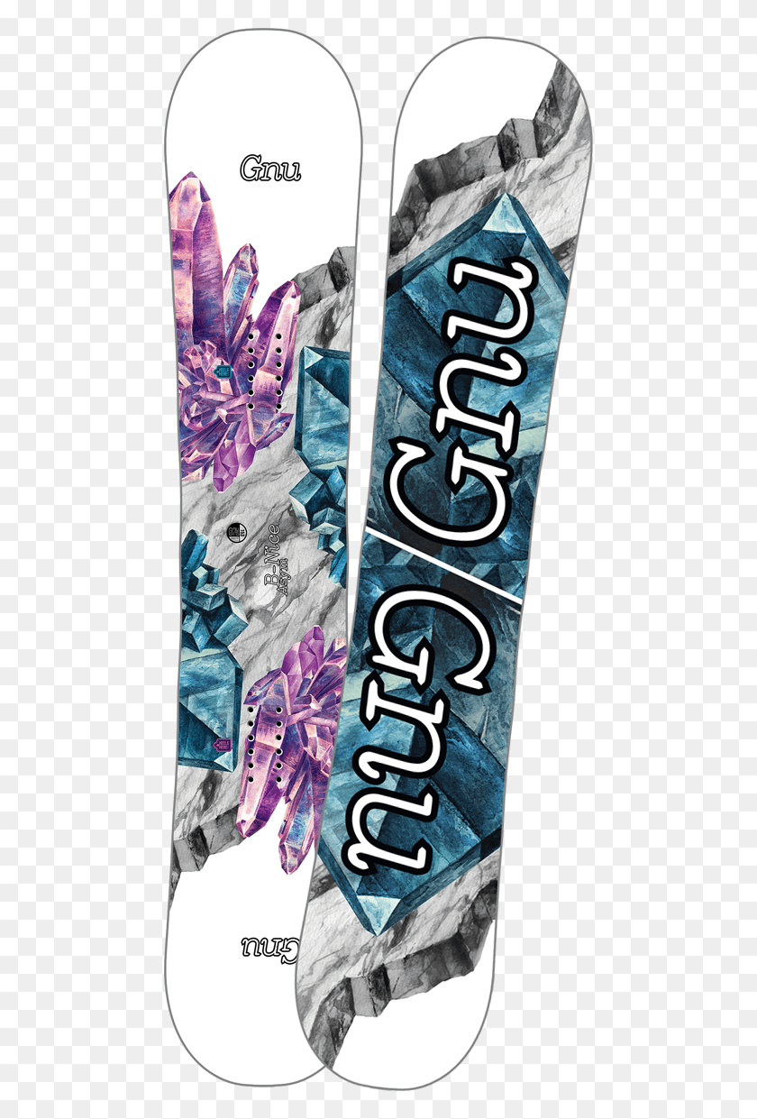 478x1181 Snowboard Transparent Image Gnu B Nice Asym, Text, Outdoors, Nature HD PNG Download