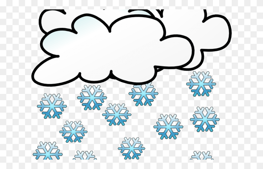 640x480 Snowfall Clipart Blue Snow Clip Art Snowy Weather, Snowflake HD PNG Download