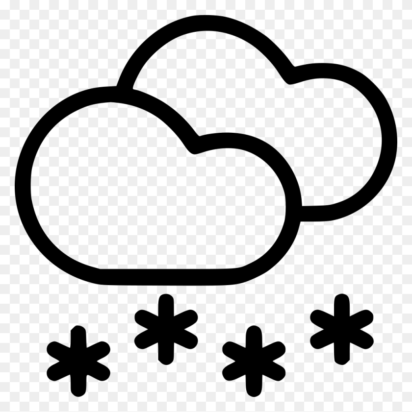980x982 Snowfall Cloud Snow, Stencil, Sunglasses, Accessories HD PNG Download