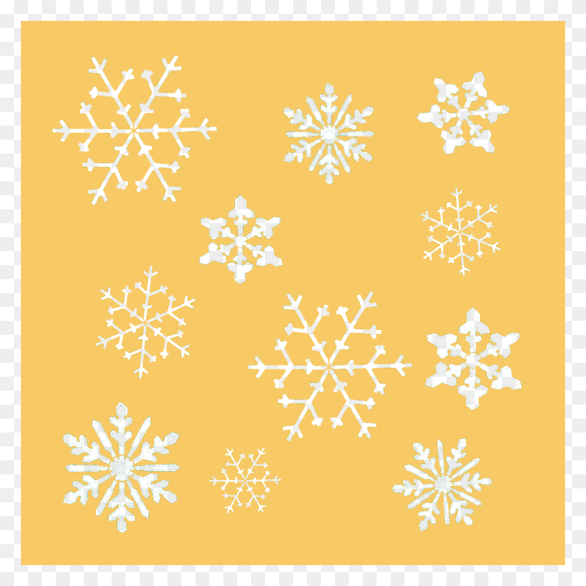 1650x1650 Snowflake Background Background Snowflakes Yellow, Pattern, Menu, Text HD PNG Download