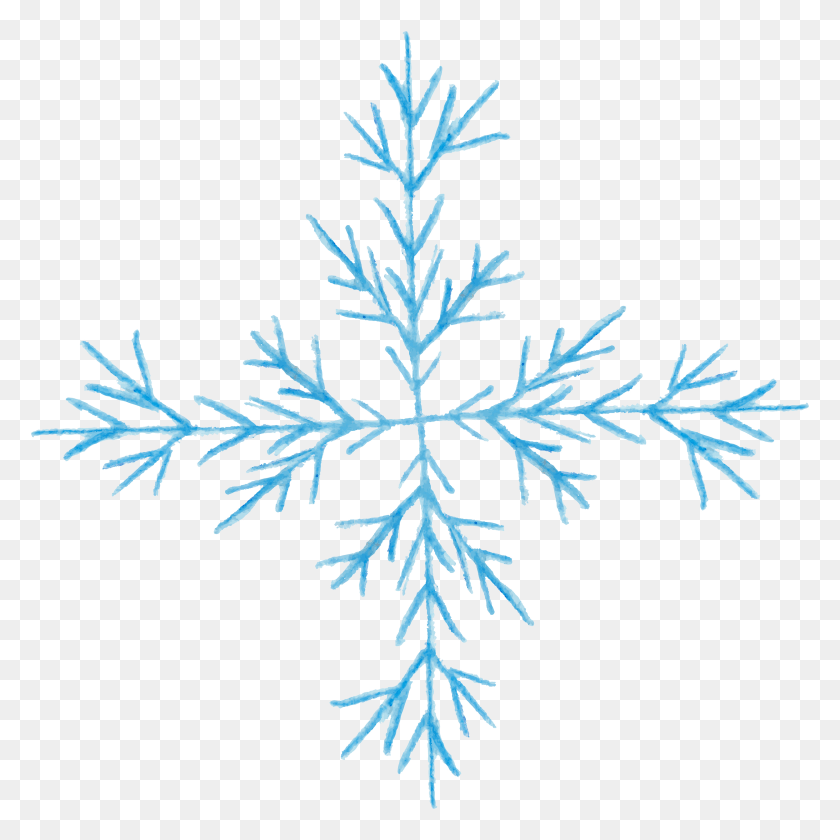 2952x2952 Snowflake Blue Clip Art HD PNG Download