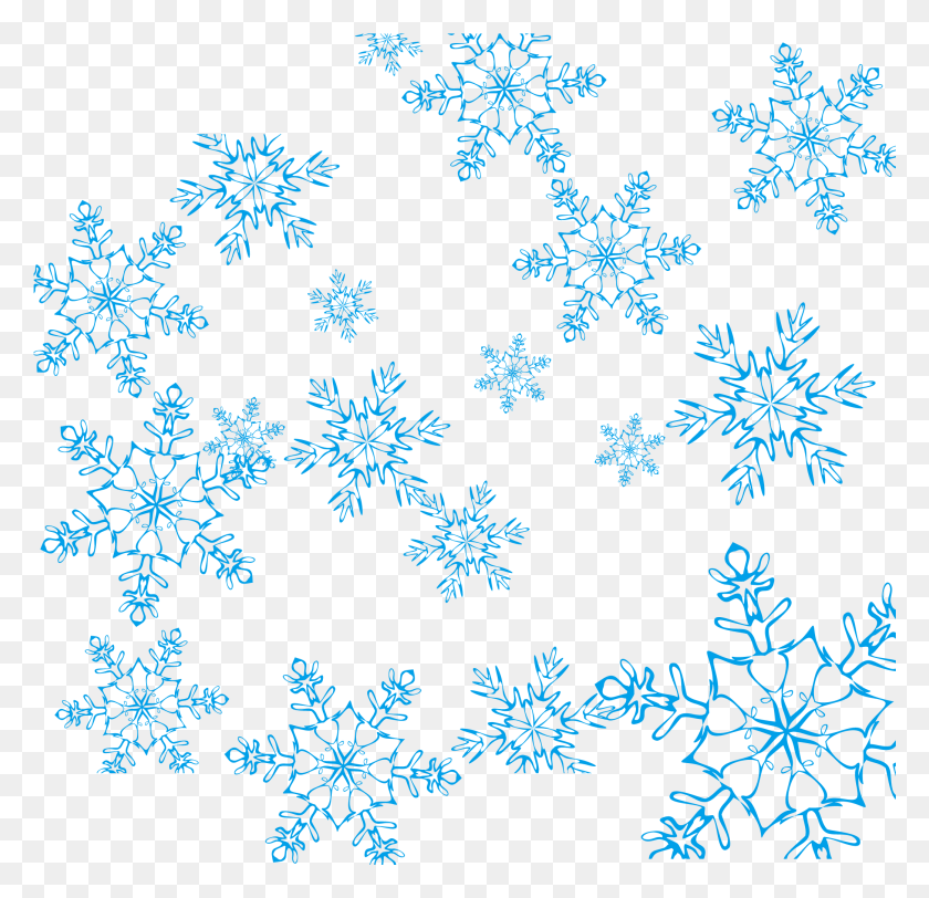 2084x2011 Snowflake Blue Copos De Nieve Vector, Pattern, Crystal HD PNG Download