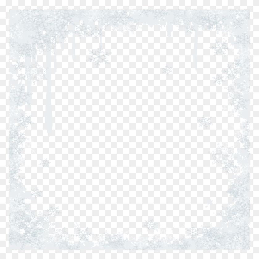 800x800 Snowflake Border Transparent, Number, Symbol, Text HD PNG Download