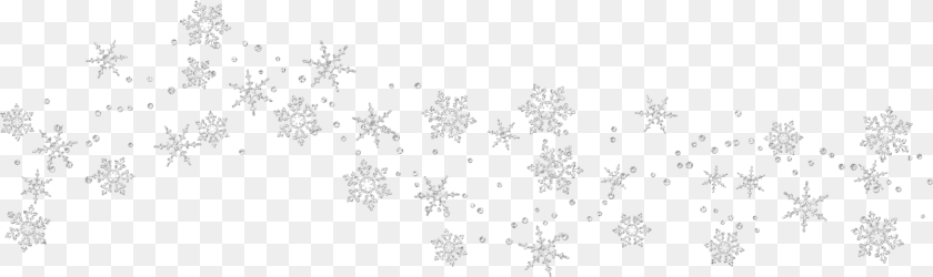 1608x478 Snowflake Border Tumundografico White White Snowflakes Transparent, Nature, Outdoors, Snow Clipart PNG