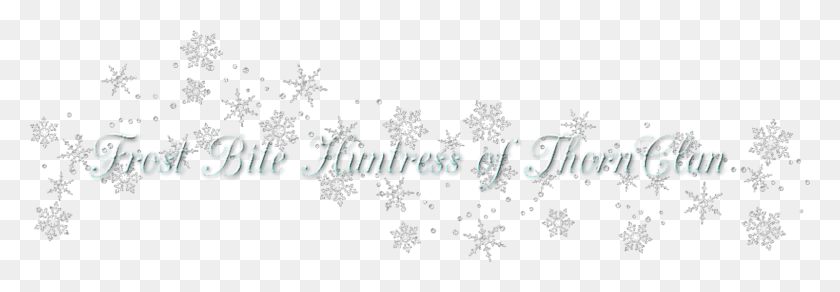 1600x476 Snowflake Clipart Calligraphy HD PNG Download