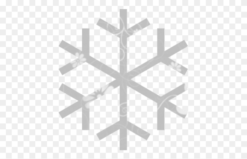 443x481 Snowflake Clipart Simple Computer Freeze Icon, Cross, Symbol HD PNG Download