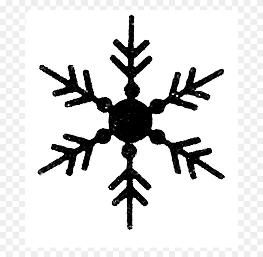 681x759 Snowflake Frame, Cross, Symbol HD PNG Download