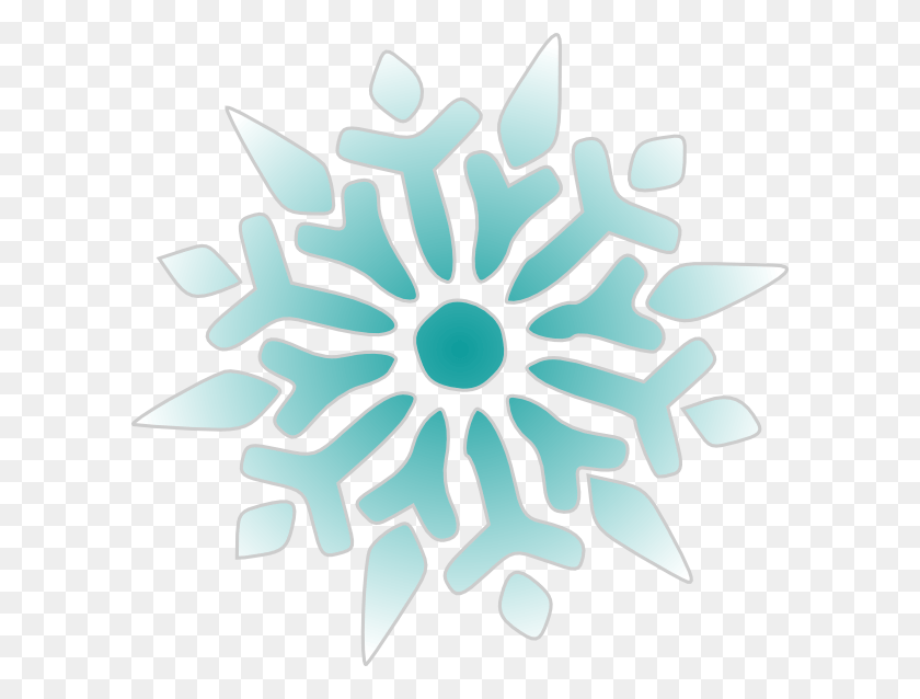 600x578 Snowflake Ice Blue Svg Clip Arts 600 X 578 Px, Graphics HD PNG Download