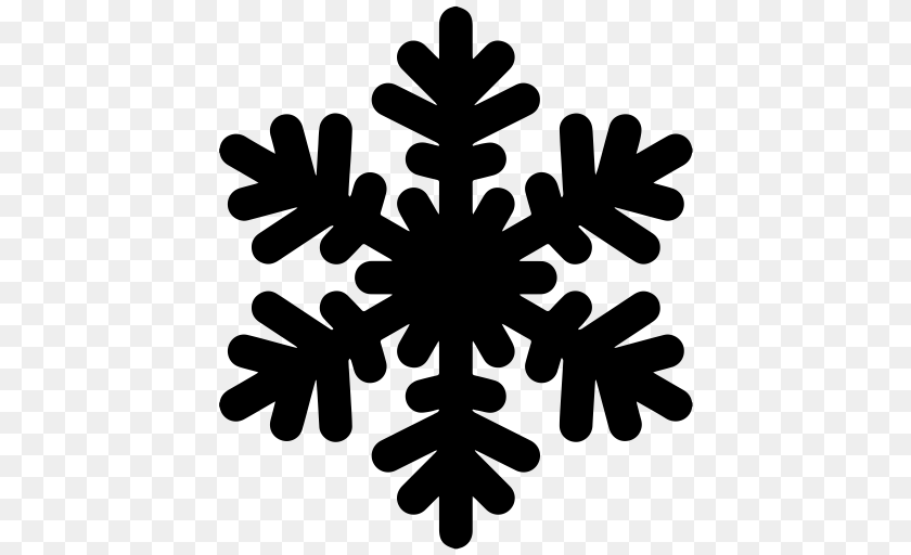 512x512 Snowflake Icon With And Vector Format For Unlimited, Gray Sticker PNG