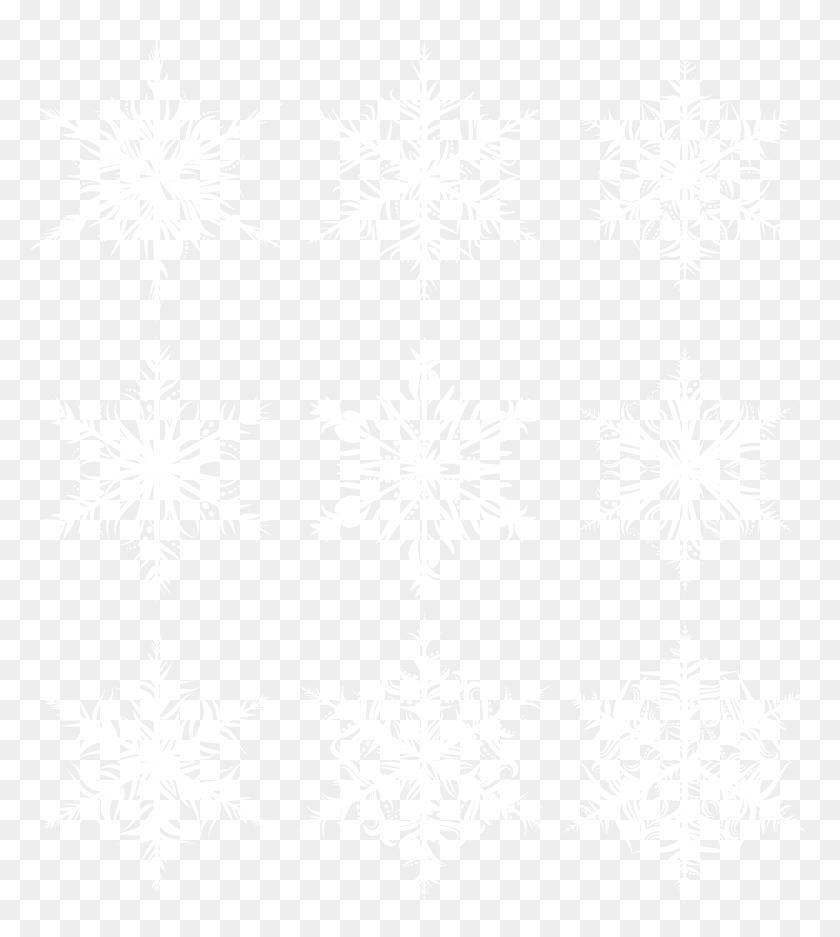 7000x7875 Snowflake Set Clip Art Image, Rug, Pattern HD PNG Download