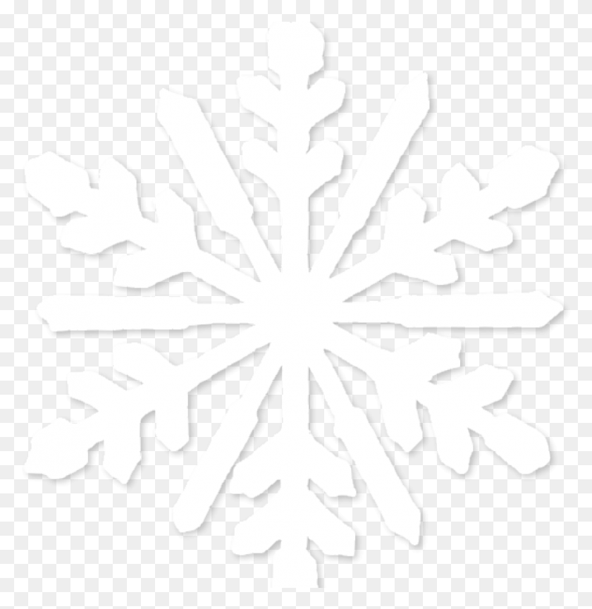 994x1025 Snowflake Snowflakes Images Free Clipart White Snowflake Transparent, Stencil HD PNG Download