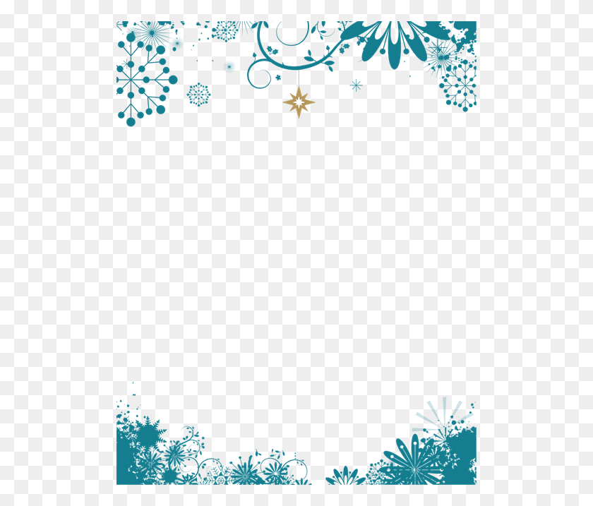 510x657 Snowflake Vector Frame, Tree, Plant, Pattern HD PNG Download