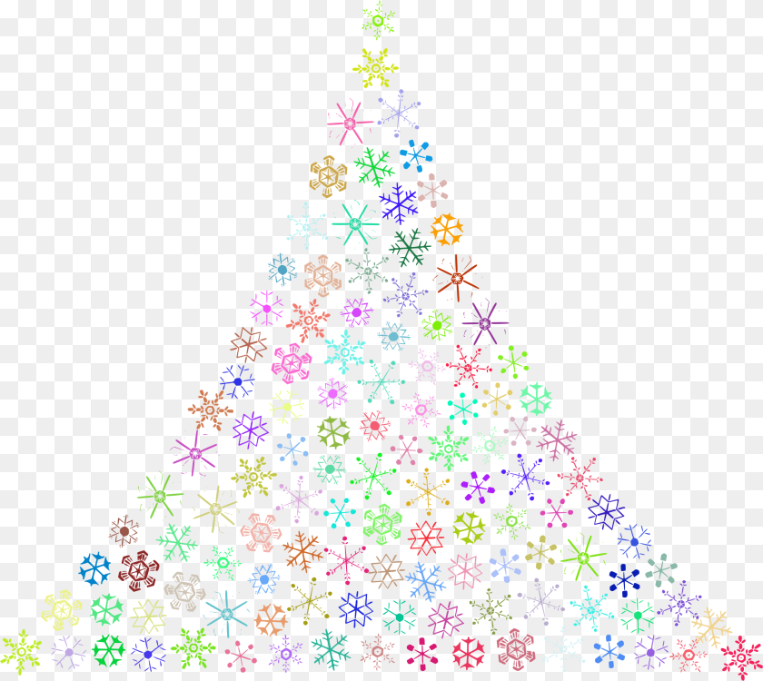 Snowflakes Background, Christmas, Christmas Decorations, Festival, Christmas Tree Sticker PNG