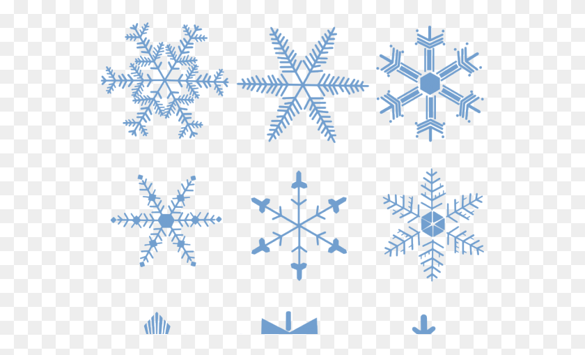 553x449 Snowflakes Clipart Clear Background Transparent Background Snowflake Cartoon, Cross, Symbol, Pattern HD PNG Download