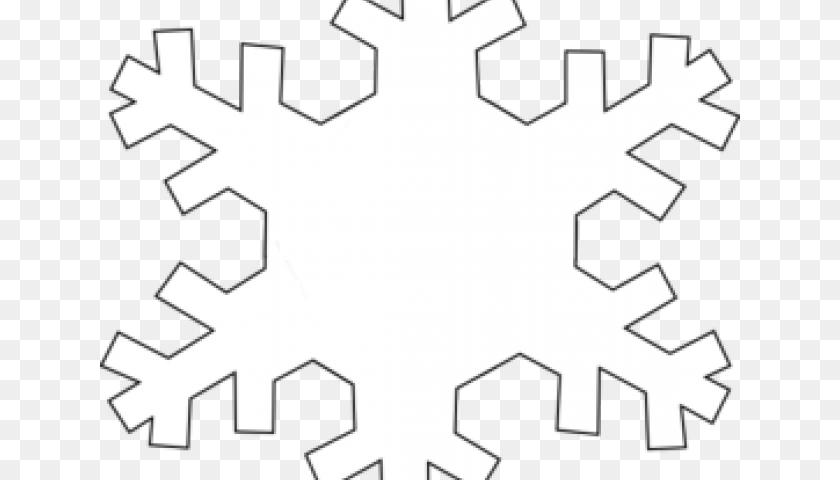 640x480 Snowflakes Clipart Outline, Nature, Outdoors, Snow, Snowflake Sticker PNG