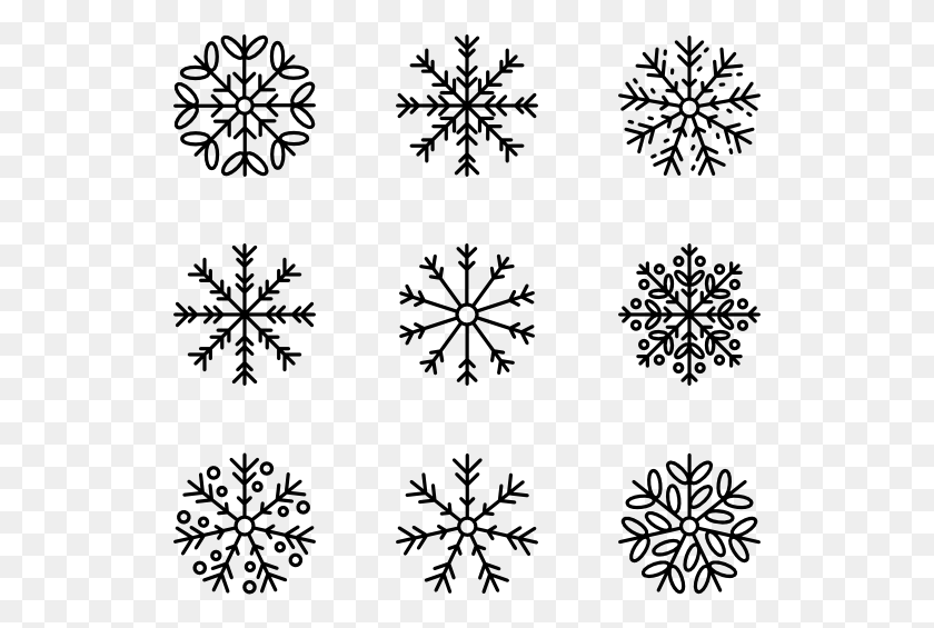 529x505 Snowflakes Easy Snowflakes Drawing Simple, Gray, World Of Warcraft HD PNG Download