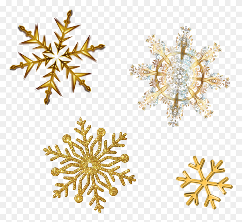 827x751 Snowflakes Glitter Sparkly Gold Christmas Merrychristma Gold Snowflake Transparent Background, Chandelier, Lamp, Pattern HD PNG Download