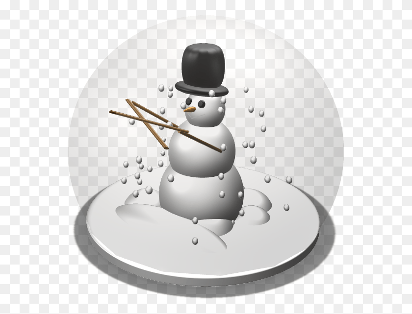 565x581 Snowglobe Snowman, Nature, Outdoors, Snow HD PNG Download
