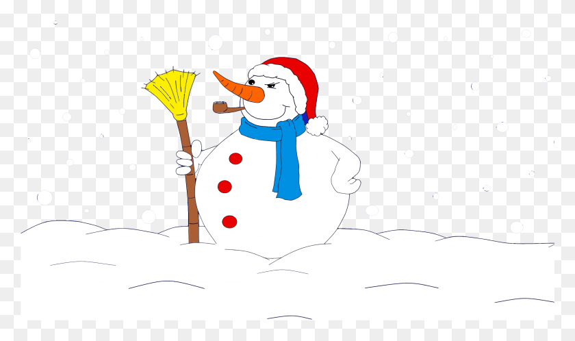 2401x1351 Snowman, Nature, Outdoors, Winter HD PNG Download