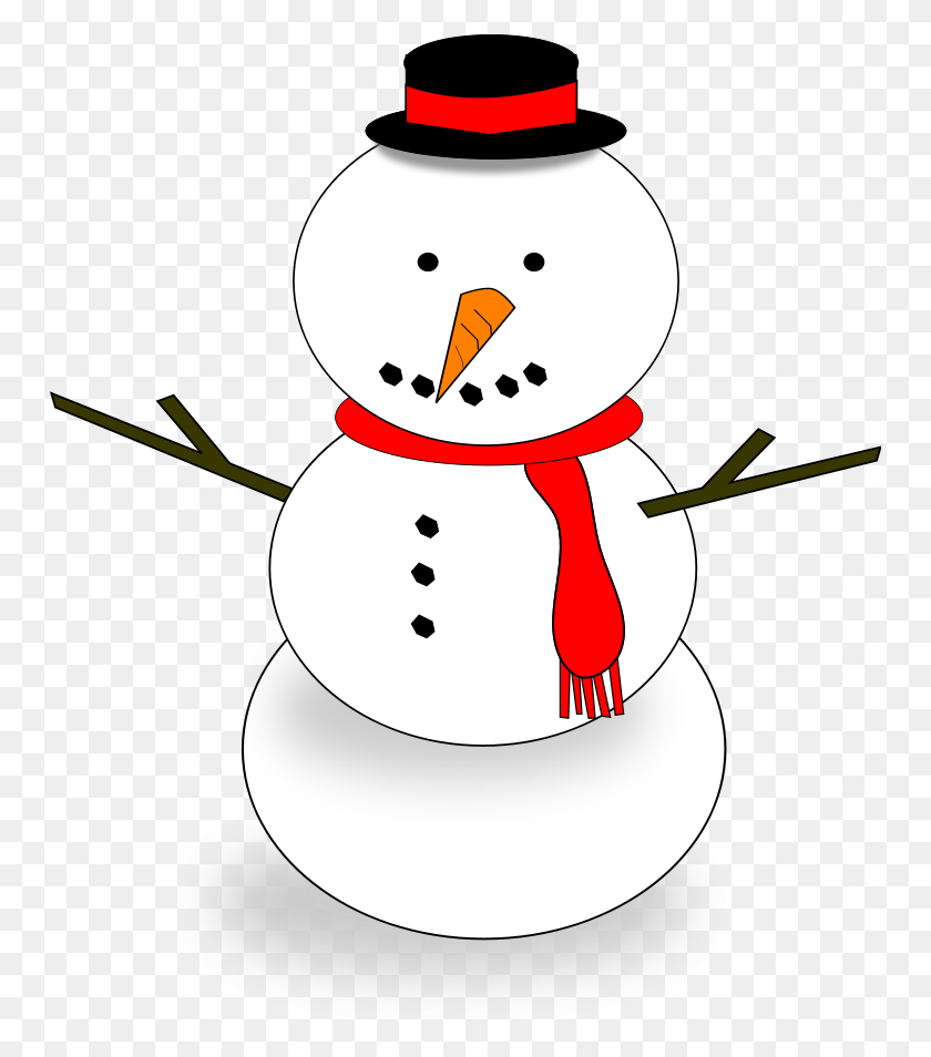 751x894 Snowman Clipart Snowman, Nature, Outdoors, Winter HD PNG Download