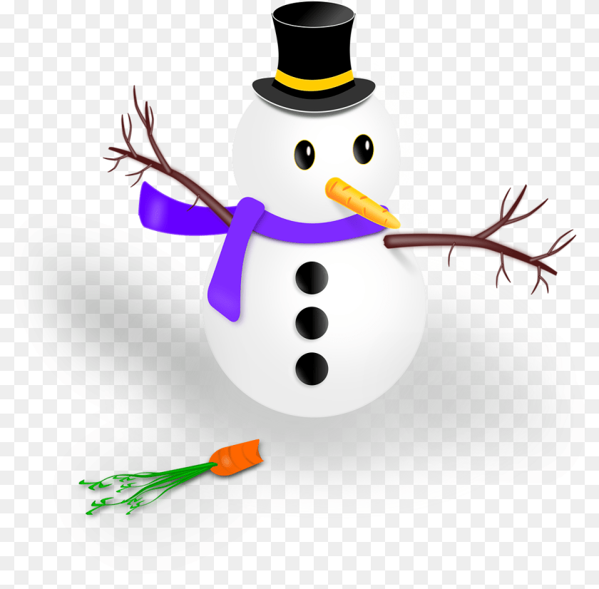 1198x1178 Snowman Drawing Transparent Image On Pixabay Boneka Salju, Nature, Outdoors, Snow, Winter Clipart PNG