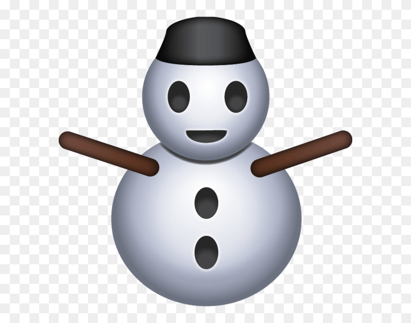 600x600 Snowman Emoji Emoji, Nature, Outdoors, Winter HD PNG Download